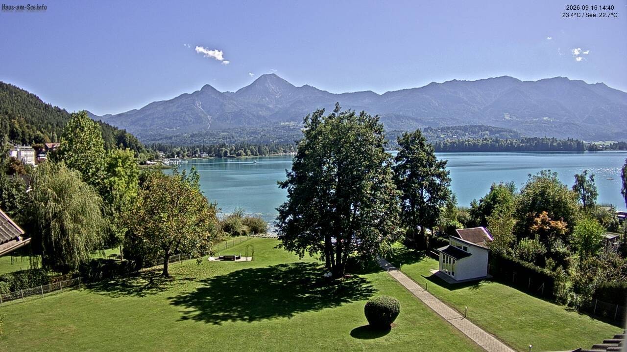 Archived image Lake Faaker See Webcam – North-East Shore