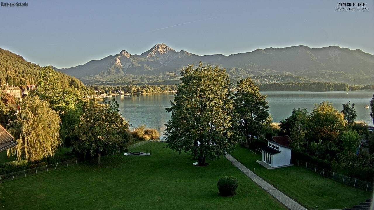 Archived image Lake Faaker See Webcam – North-East Shore