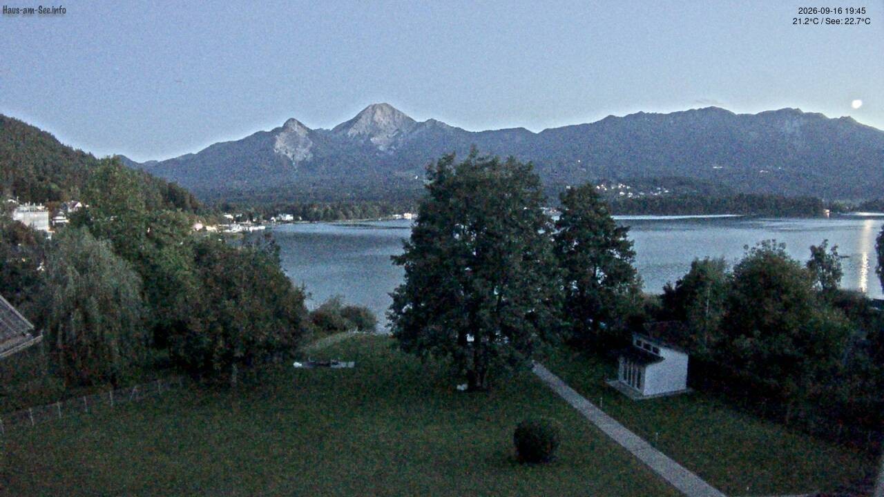 Archived image Lake Faaker See Webcam – North-East Shore