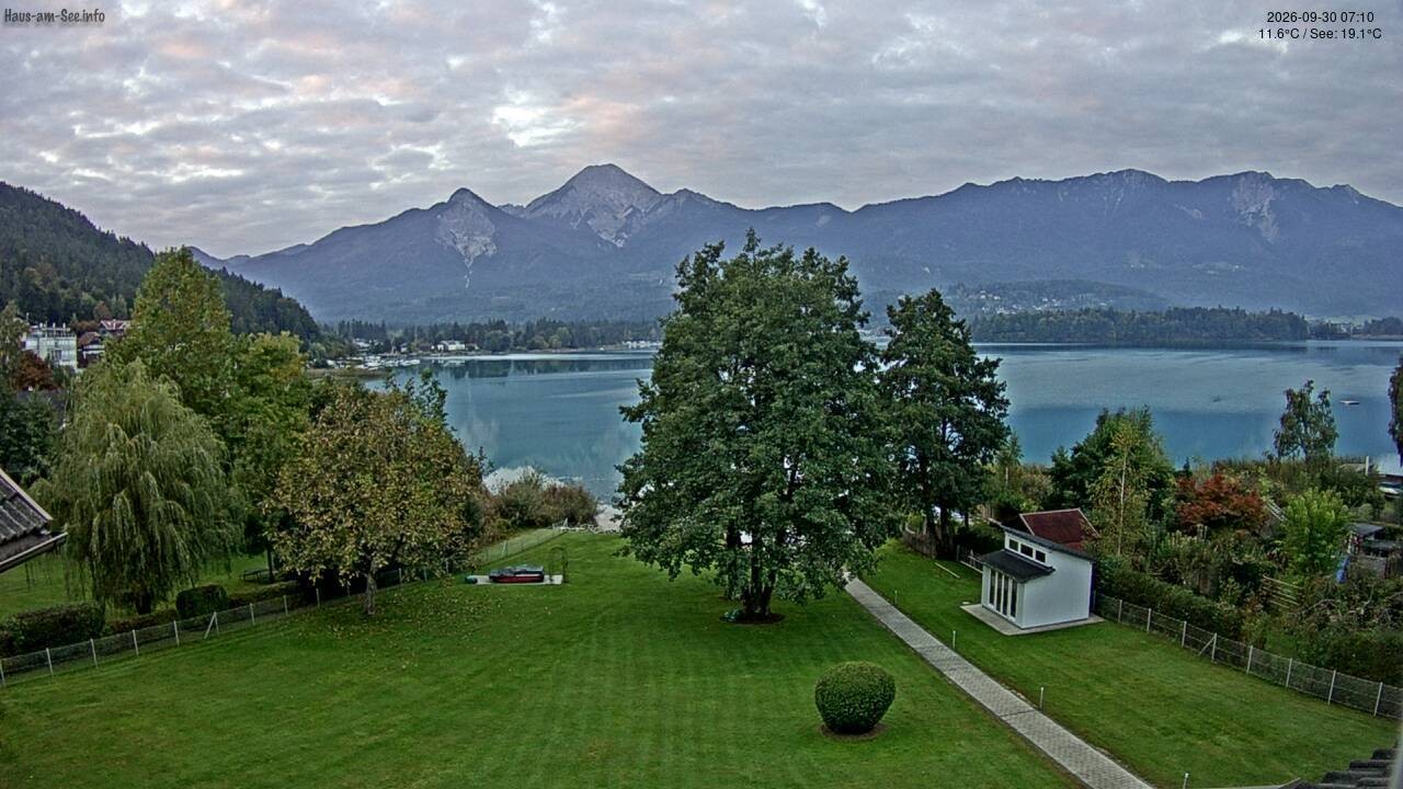 Archiv Foto Faaker See Webcam Nordostufer