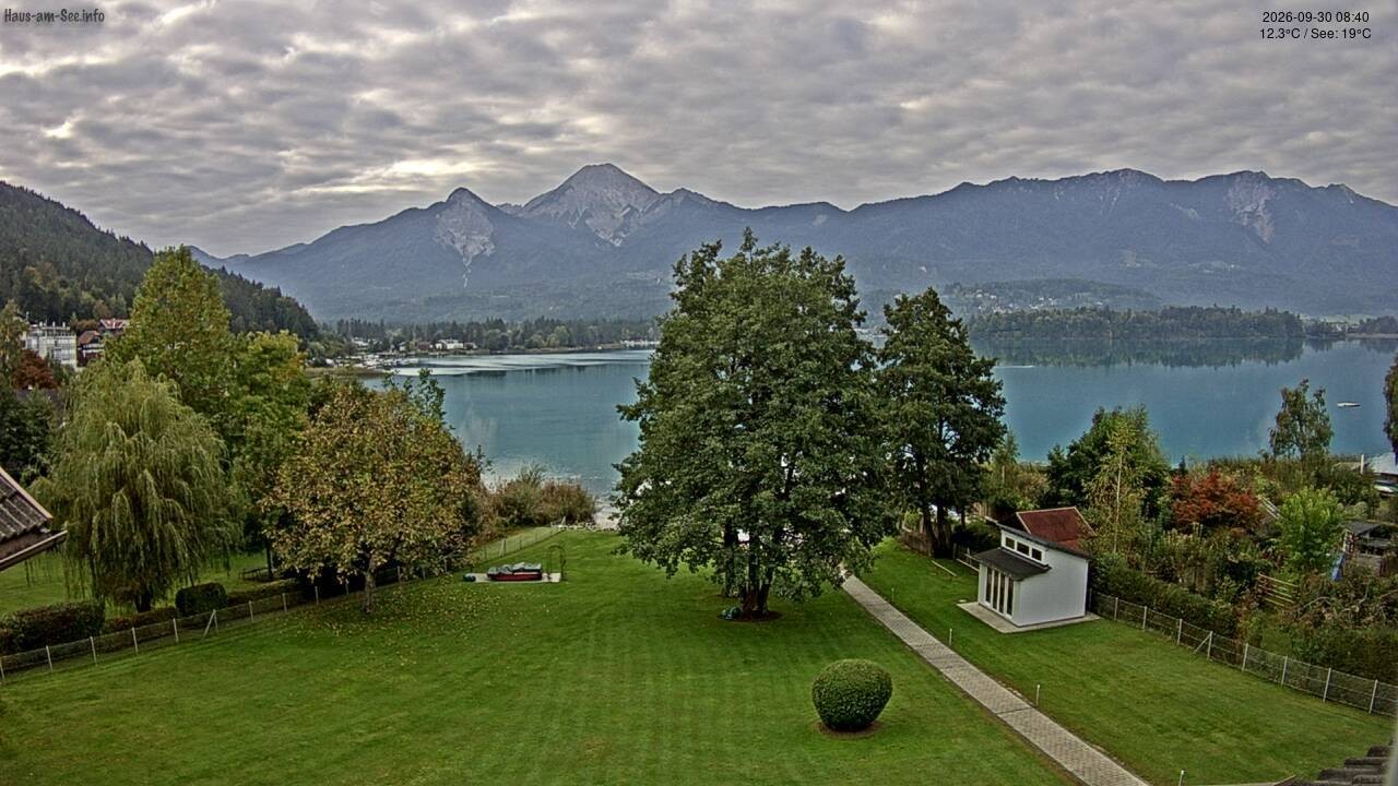 Archiv Foto Faaker See Webcam Nordostufer