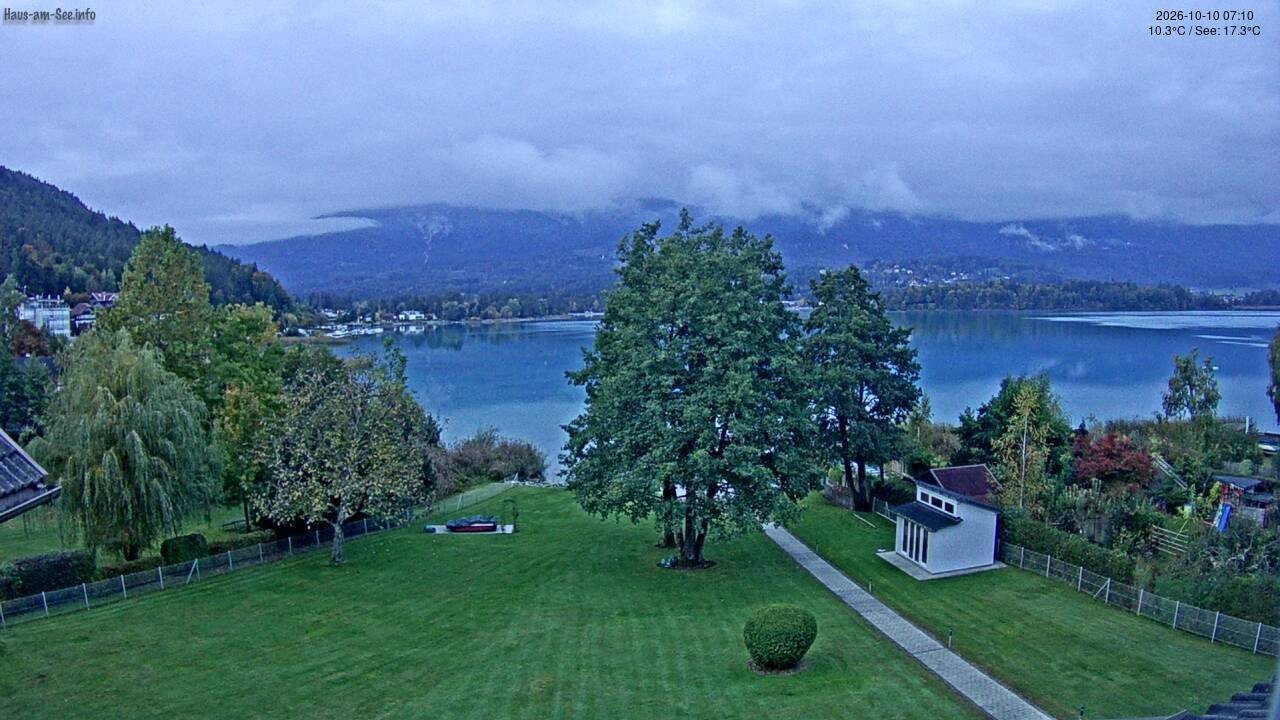 Archived image Lake Faaker See Webcam – North-East Shore