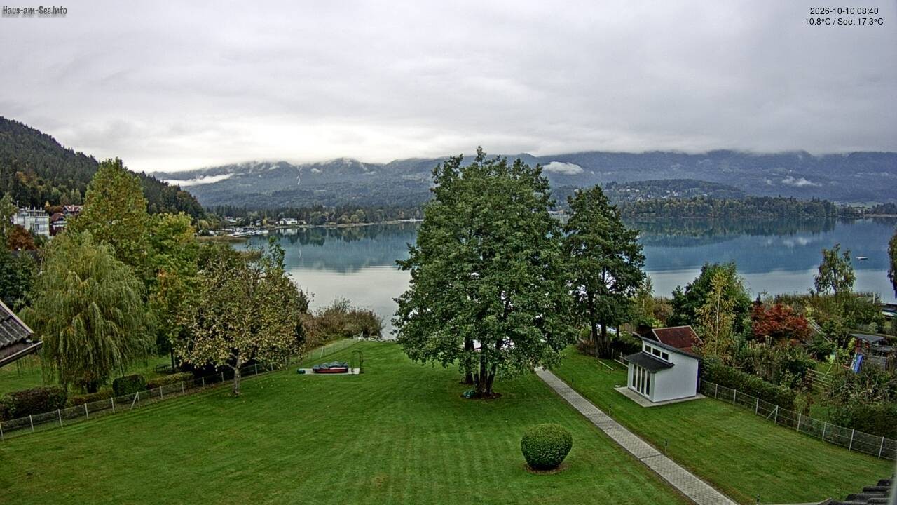 Archived image Lake Faaker See Webcam – North-East Shore