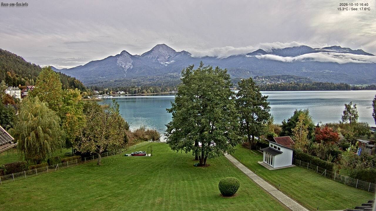 Archived image Lake Faaker See Webcam – North-East Shore