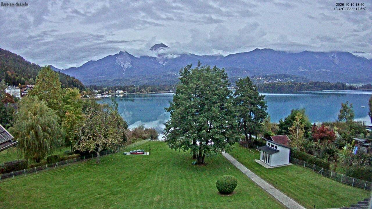 Archived image Lake Faaker See Webcam – North-East Shore