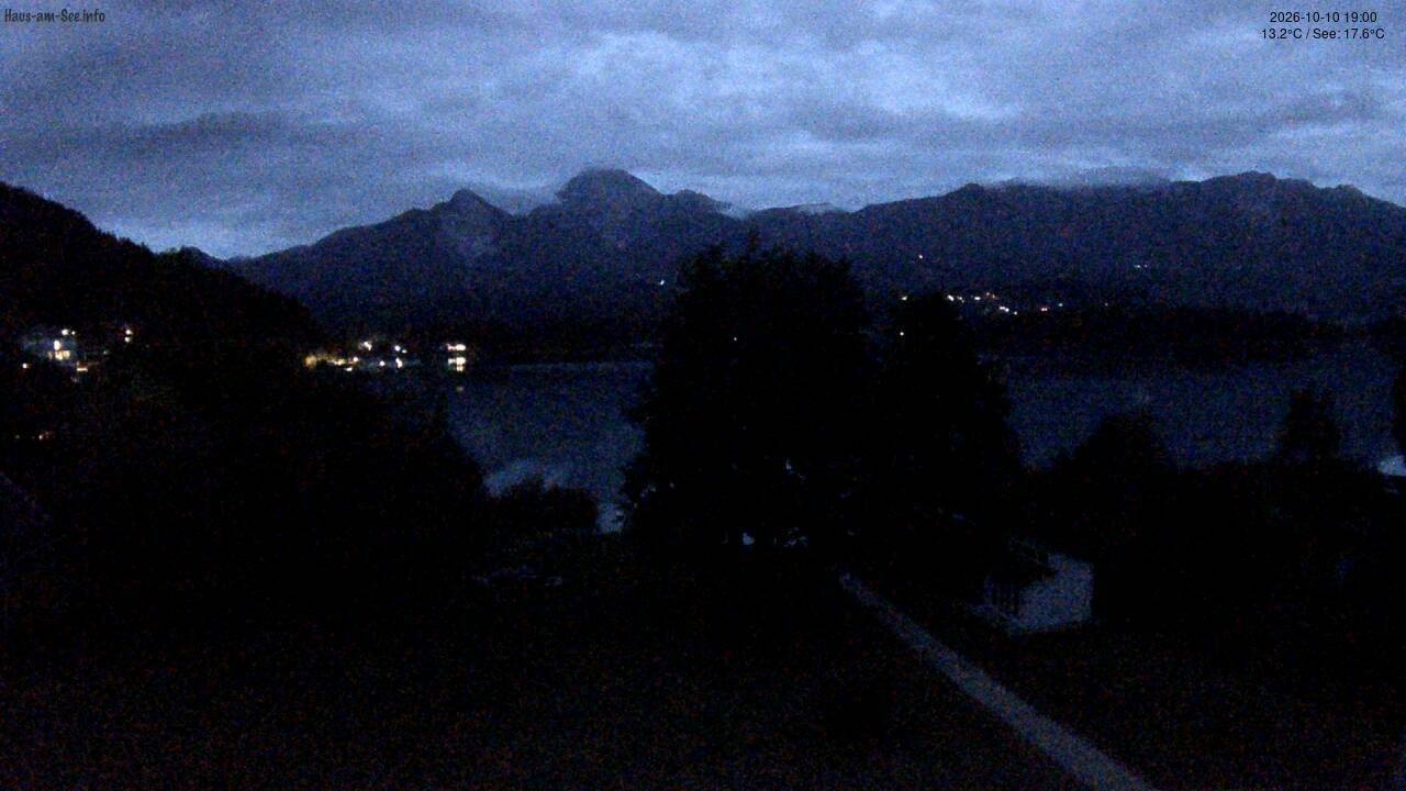 Archived image Lake Faaker See Webcam – North-East Shore