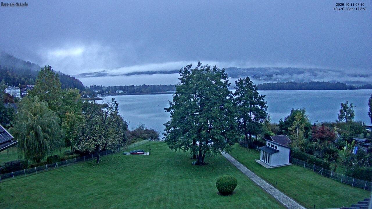 Archived image Lake Faaker See Webcam – North-East Shore