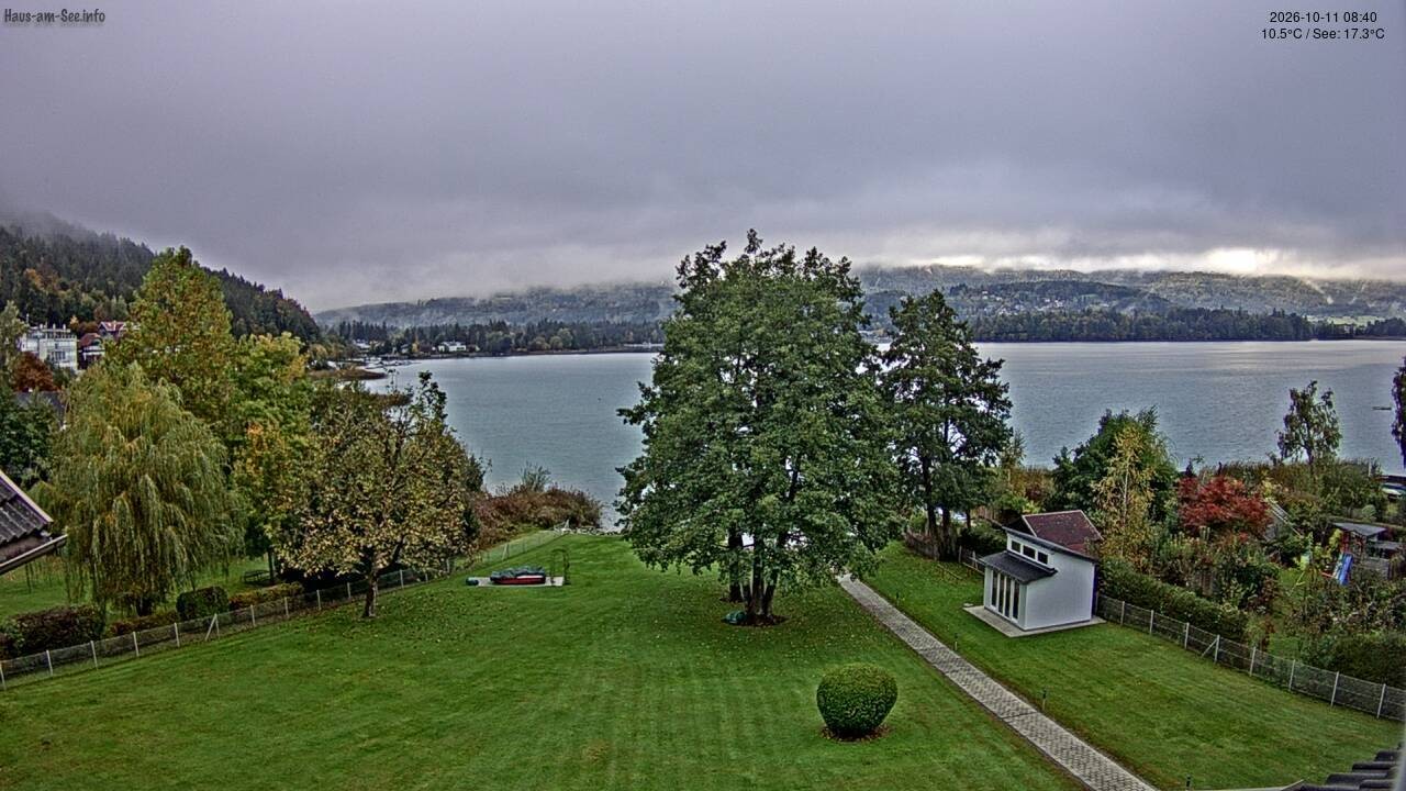 Archived image Lake Faaker See Webcam – North-East Shore