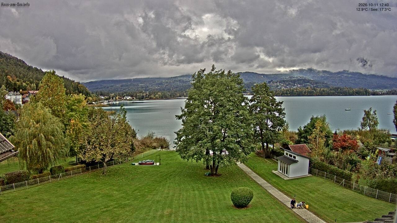 Archived image Lake Faaker See Webcam – North-East Shore