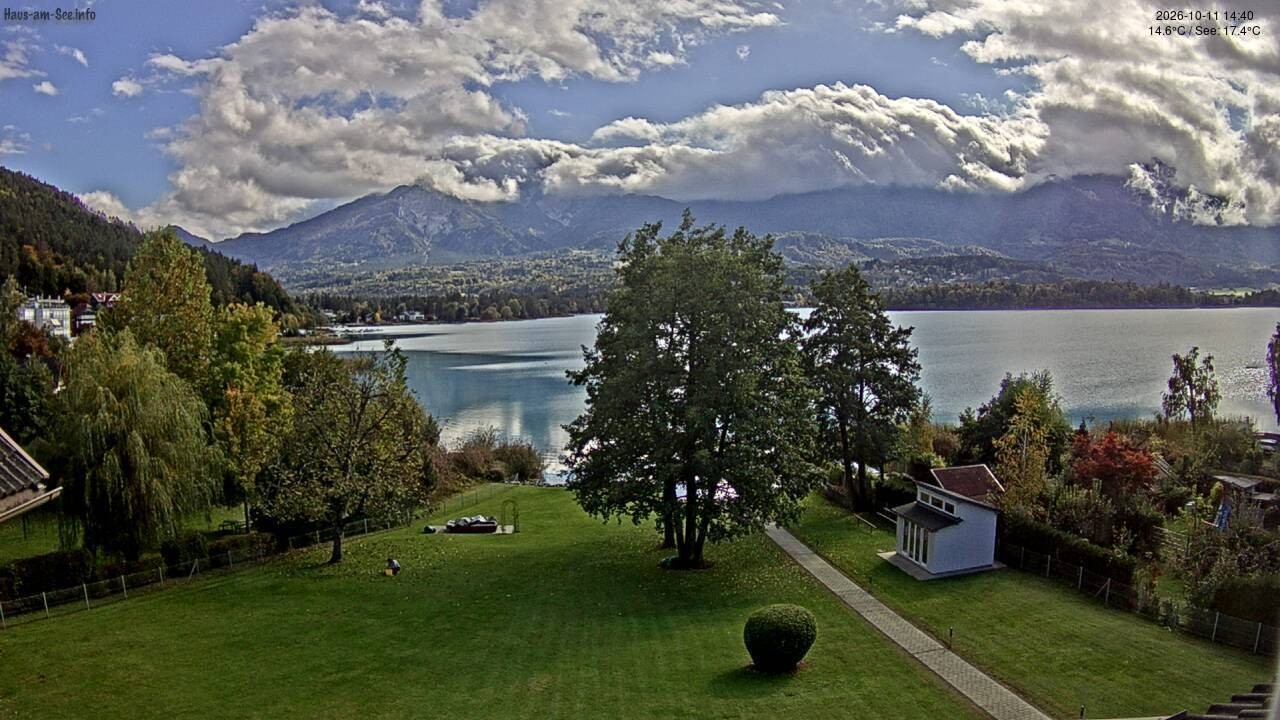 Archived image Lake Faaker See Webcam – North-East Shore
