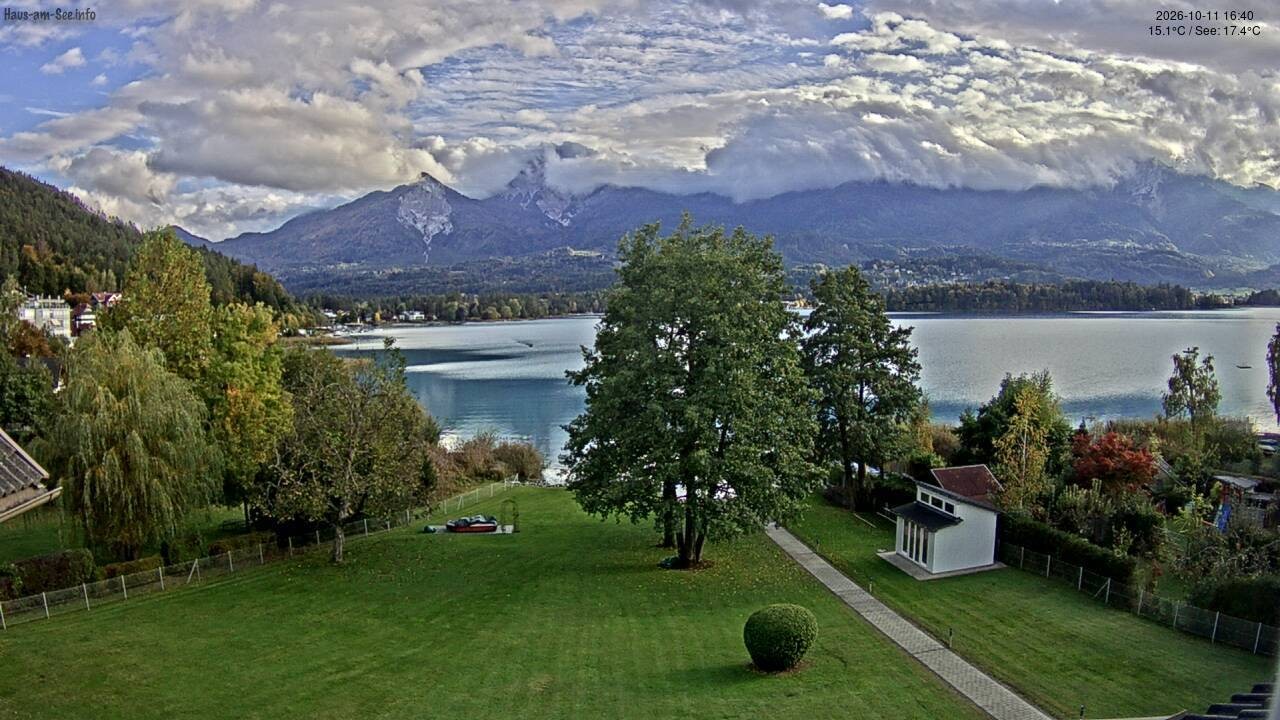 Archived image Lake Faaker See Webcam – North-East Shore