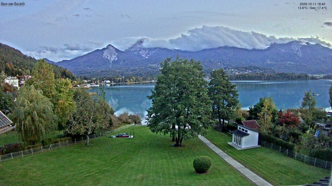 Archived image Lake Faaker See Webcam – North-East Shore