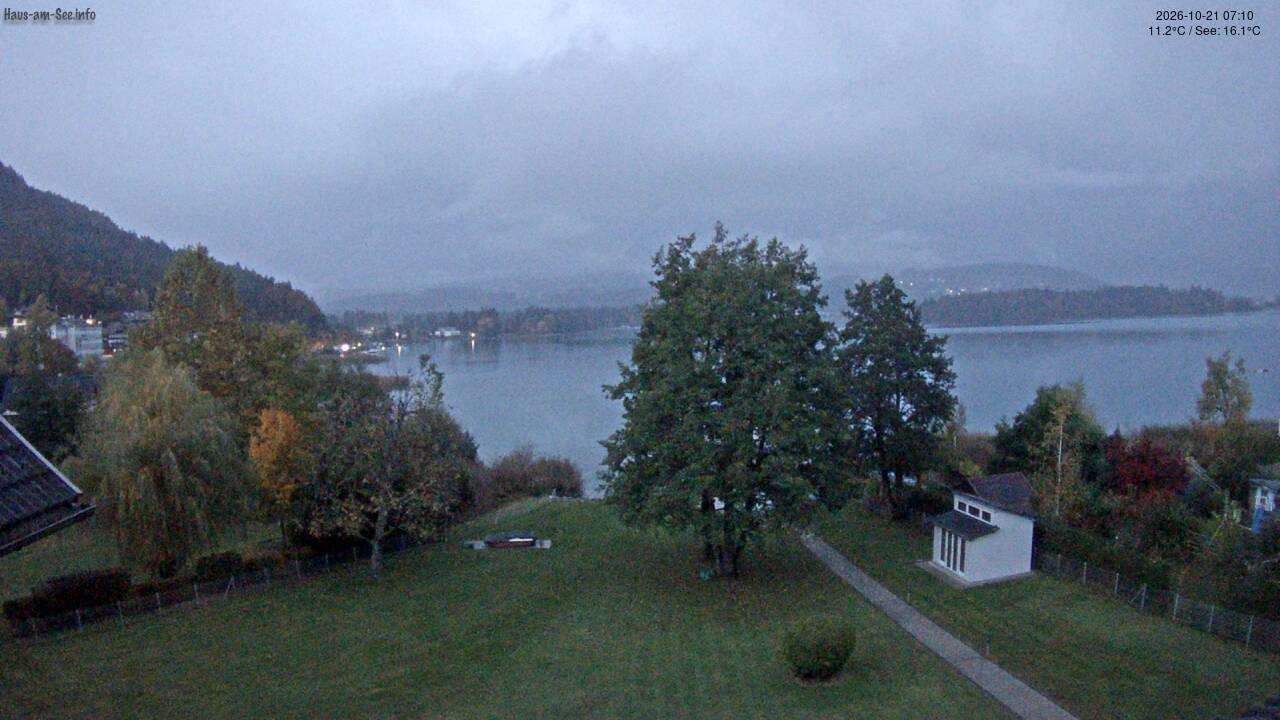 Archiv Foto Faaker See Webcam Nordostufer