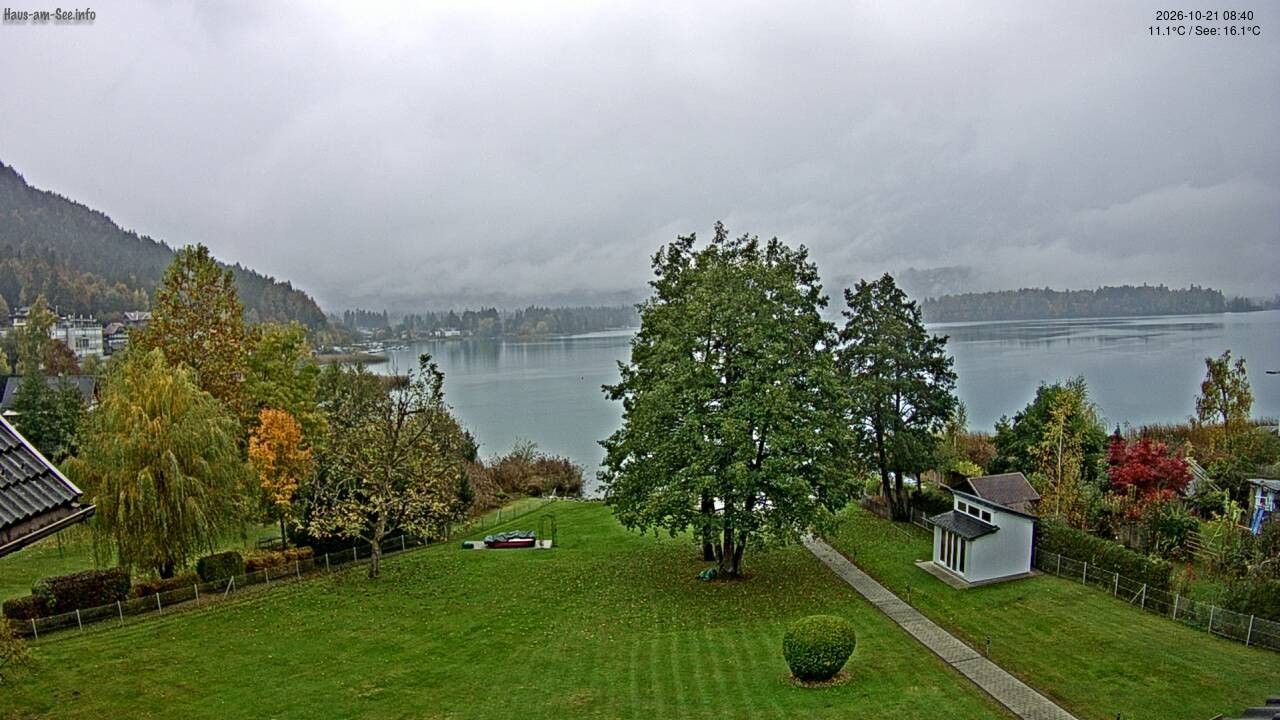 Archiv Foto Faaker See Webcam Nordostufer