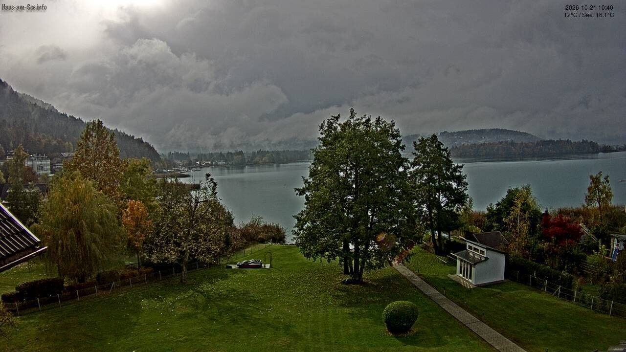 Archiv Foto Faaker See Webcam Nordostufer