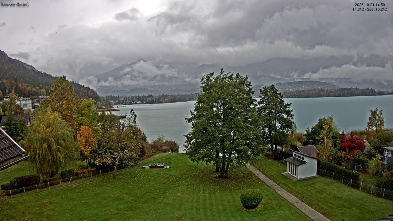 Archiv Foto Faaker See Webcam Nordostufer