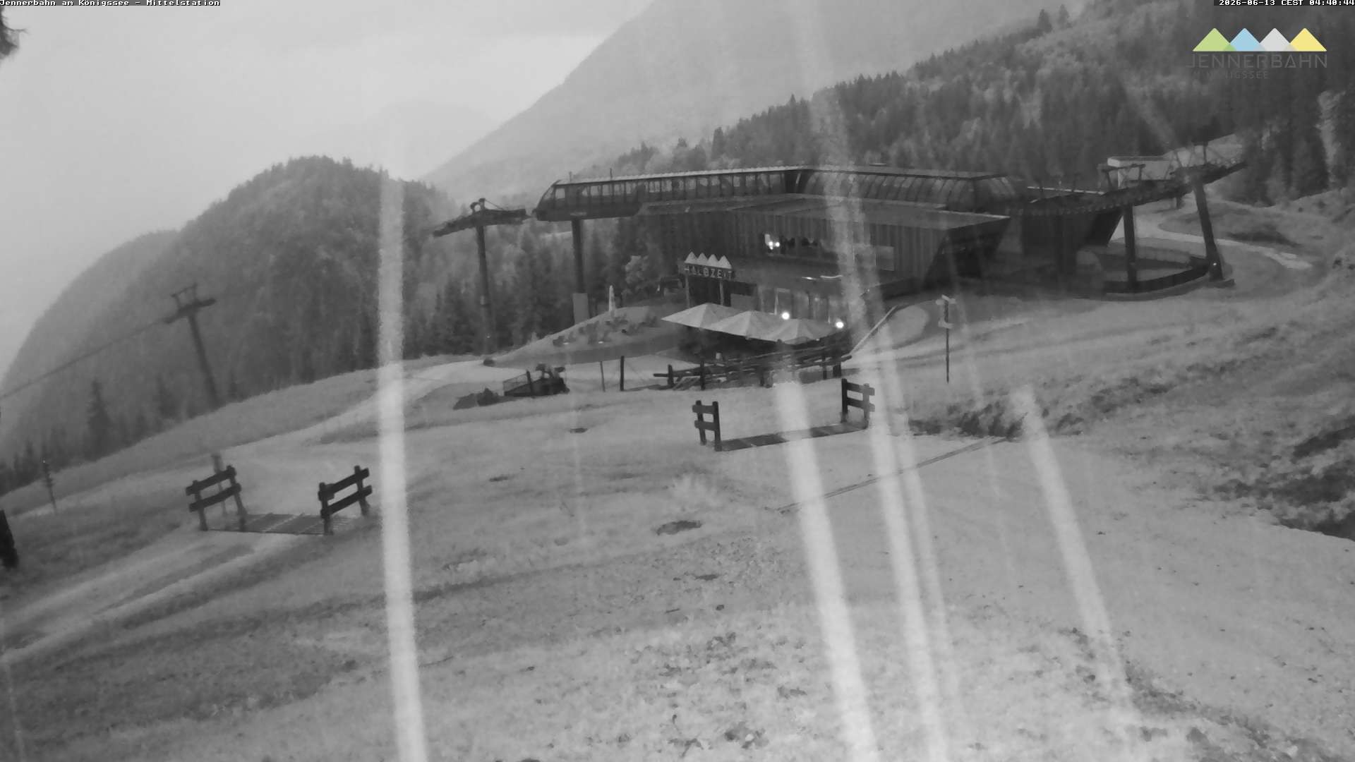 Archiv Foto Webcam Königssee: Jennerbahn Mittelstation