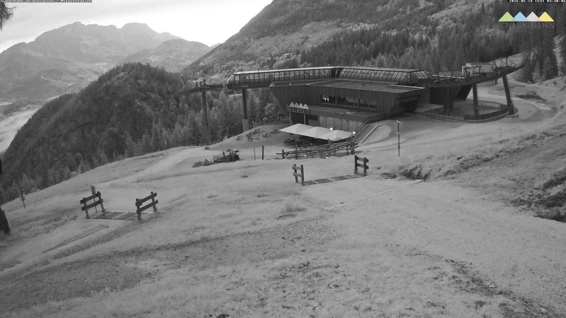 Archiv Foto Webcam Königssee: Jennerbahn Mittelstation