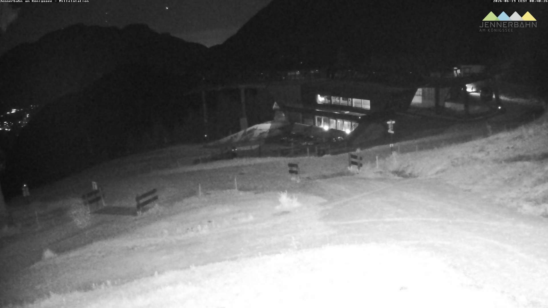 Archiv Foto Webcam Königssee: Jennerbahn Mittelstation