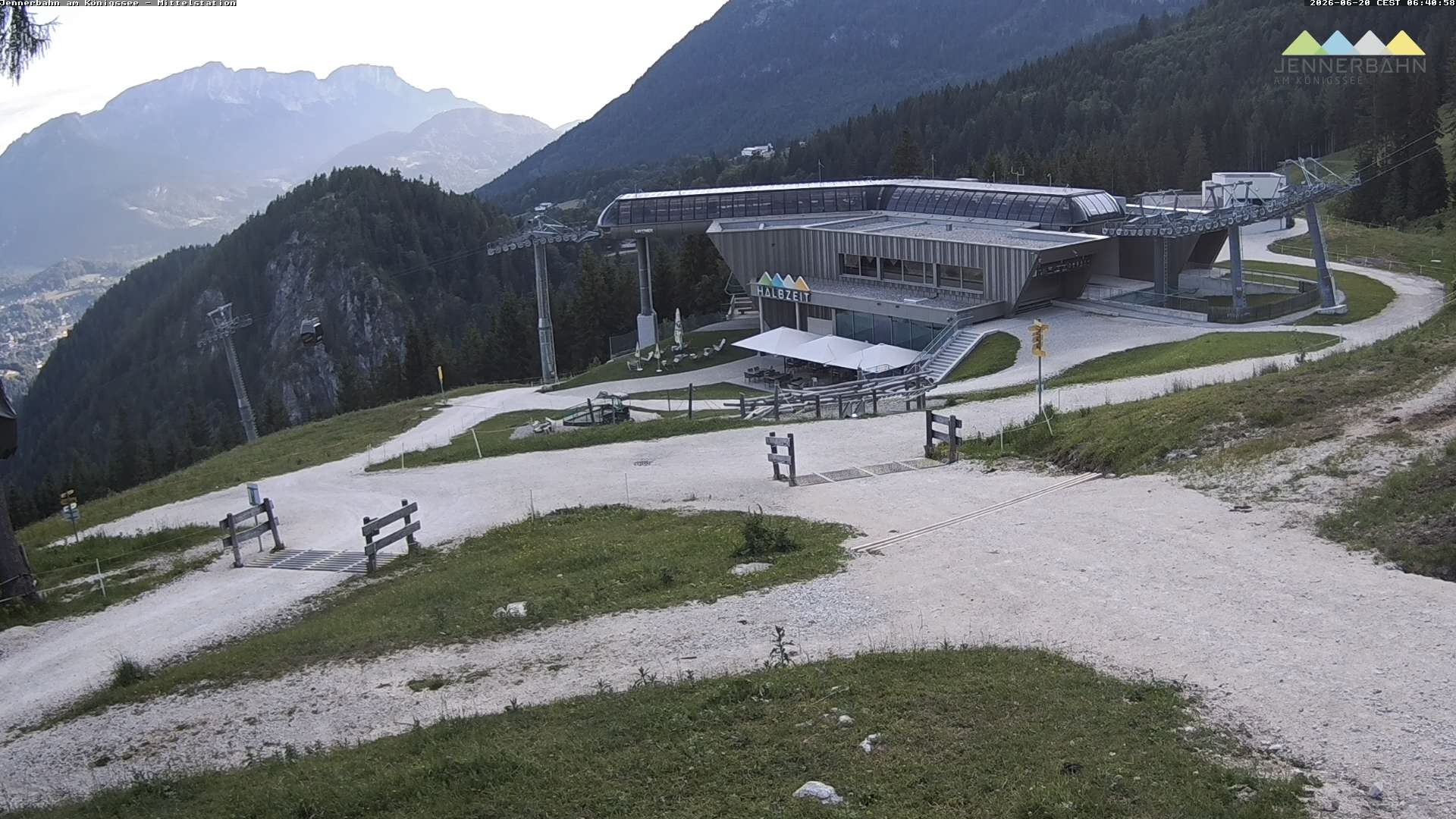 Archiv Foto Webcam Königssee: Jennerbahn Mittelstation
