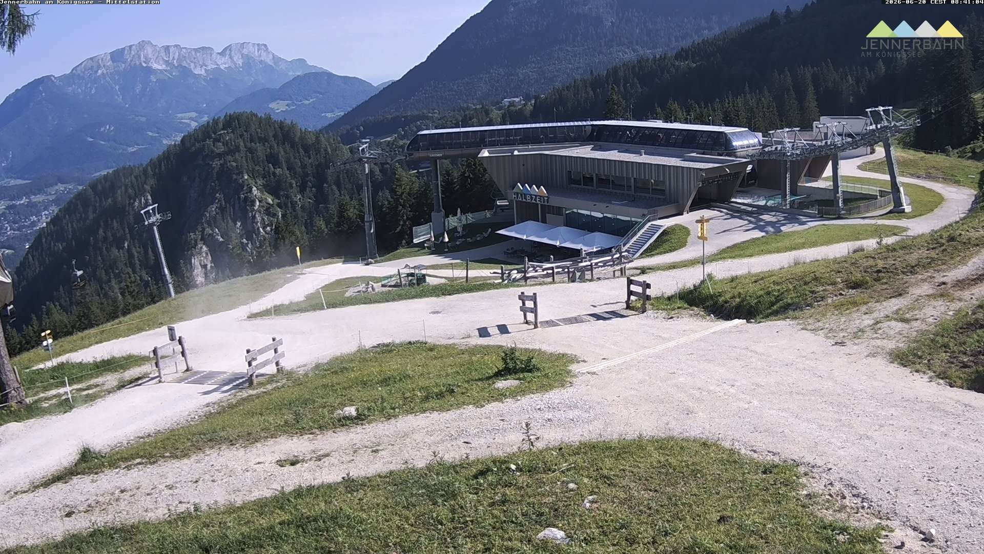 Archiv Foto Webcam Königssee: Jennerbahn Mittelstation