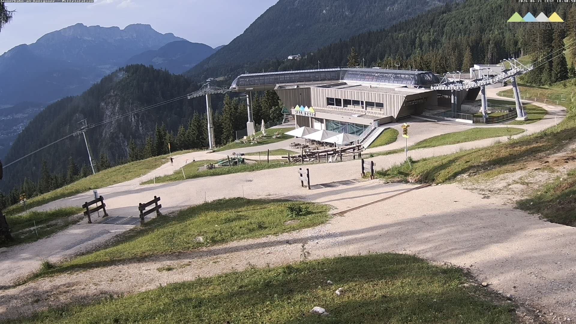 Archiv Foto Webcam Königssee: Jennerbahn Mittelstation