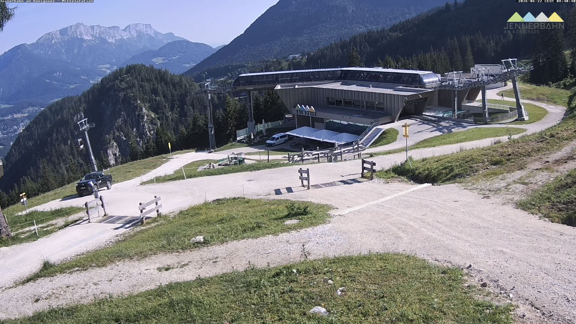 Archiv Foto Webcam Königssee: Jennerbahn Mittelstation
