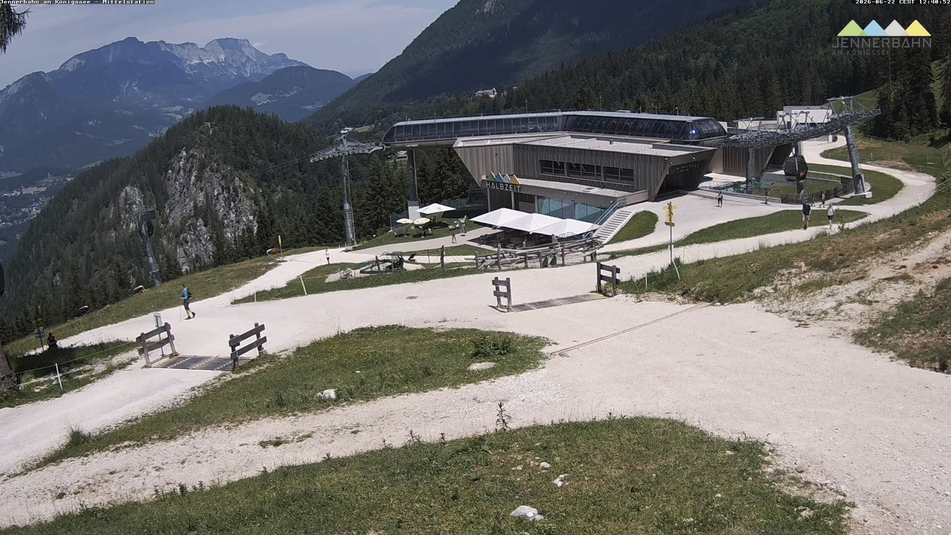Archiv Foto Webcam Königssee: Jennerbahn Mittelstation