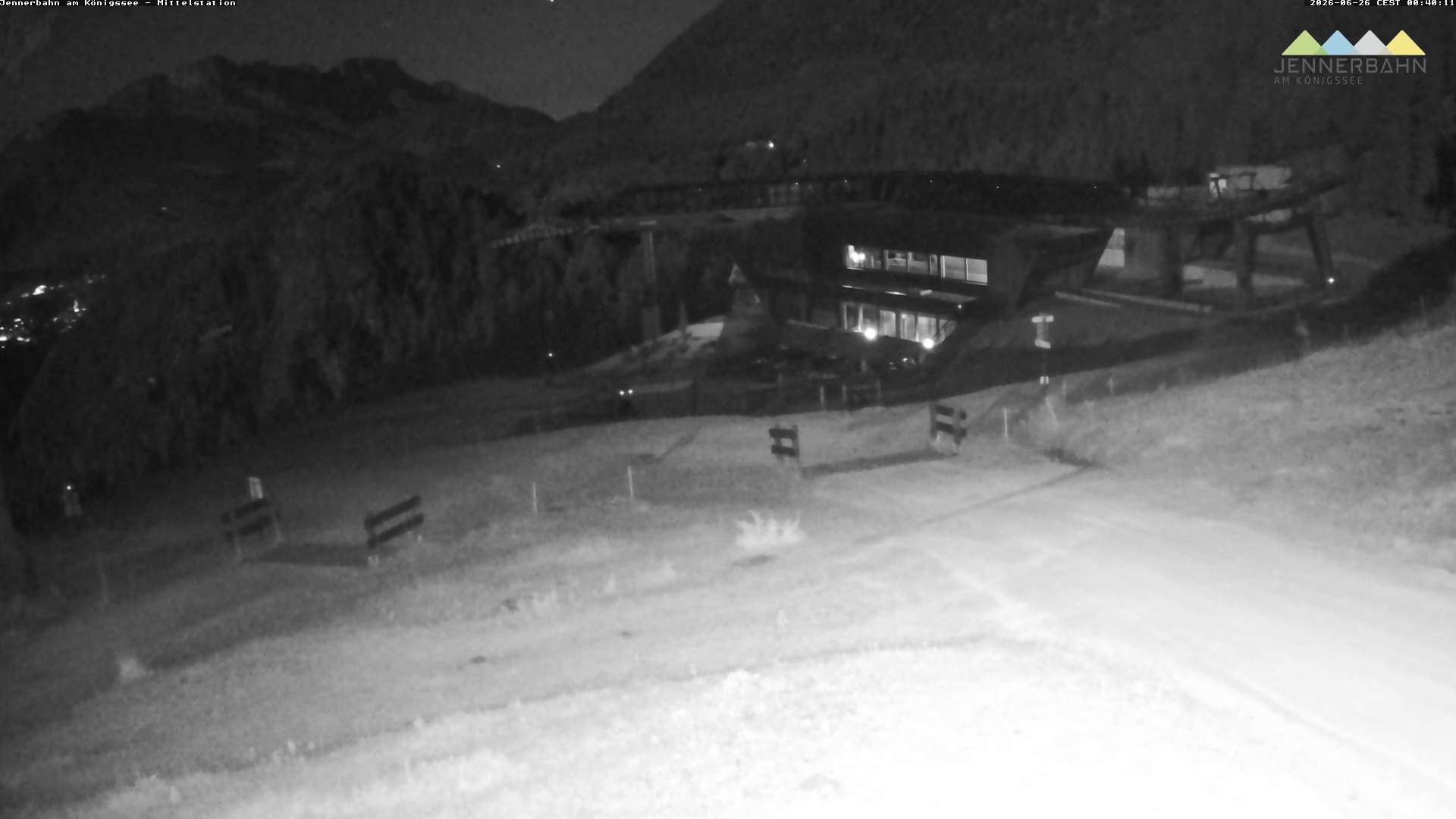 Archived image Webcam Lake Königssee: Jenner Mountain Mid Station