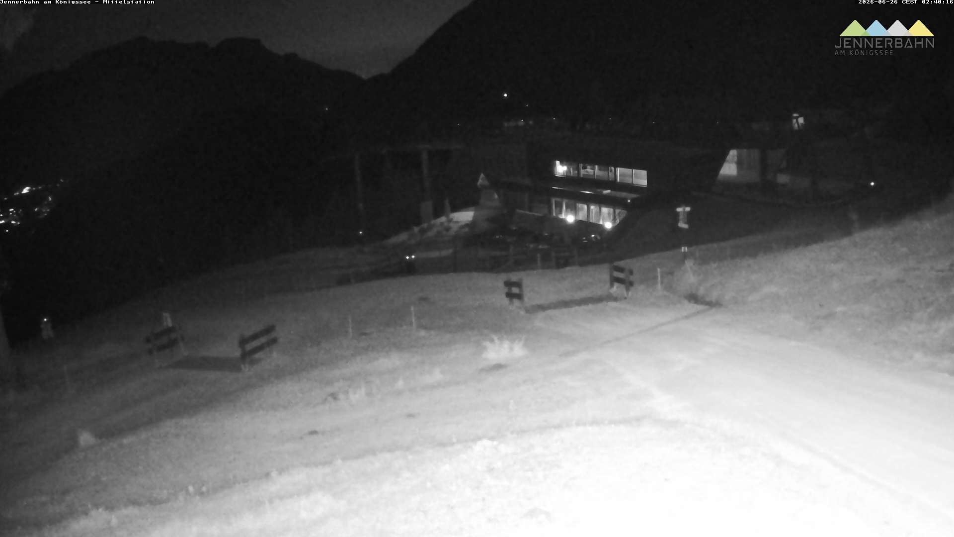 Archived image Webcam Lake Königssee: Jenner Mountain Mid Station