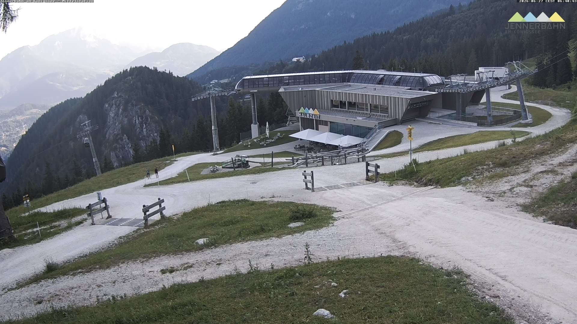 Archiv Foto Webcam Königssee: Jennerbahn Mittelstation
