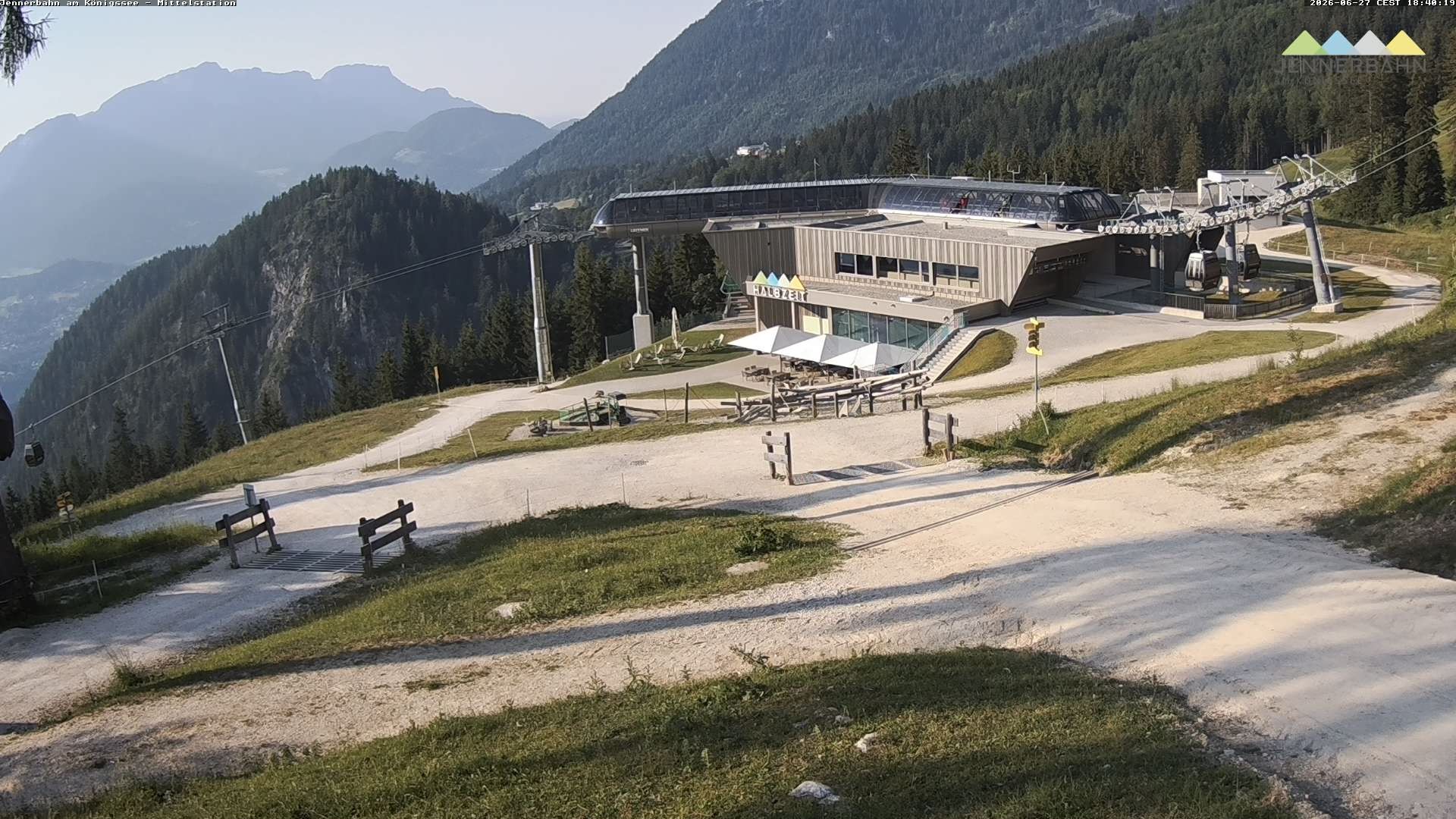 Archiv Foto Webcam Königssee: Jennerbahn Mittelstation