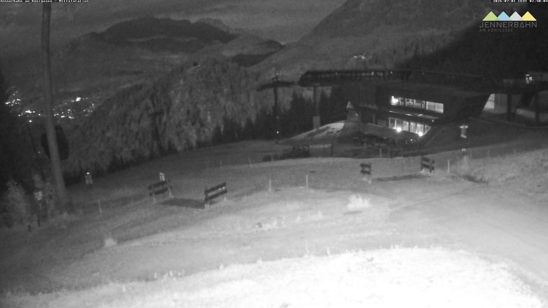 Archiv Foto Webcam Königssee: Jennerbahn Mittelstation