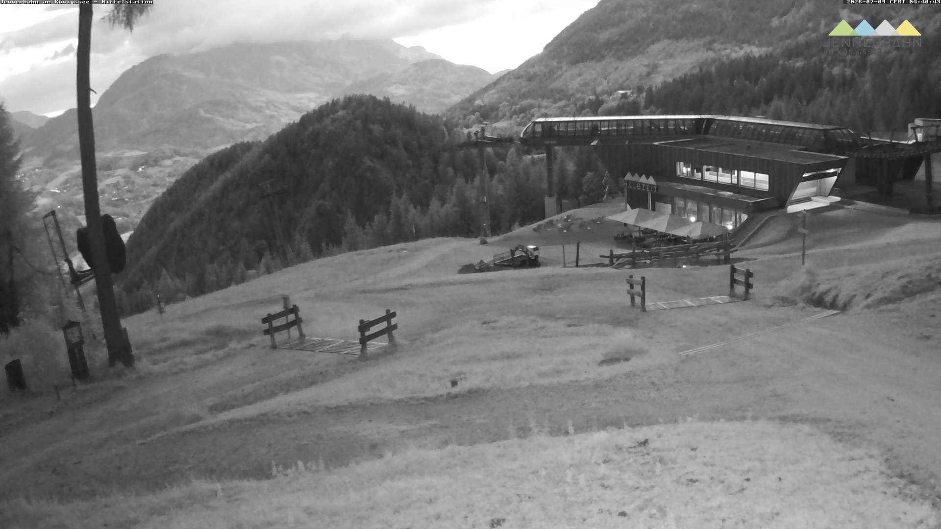 Archiv Foto Webcam Königssee: Jennerbahn Mittelstation