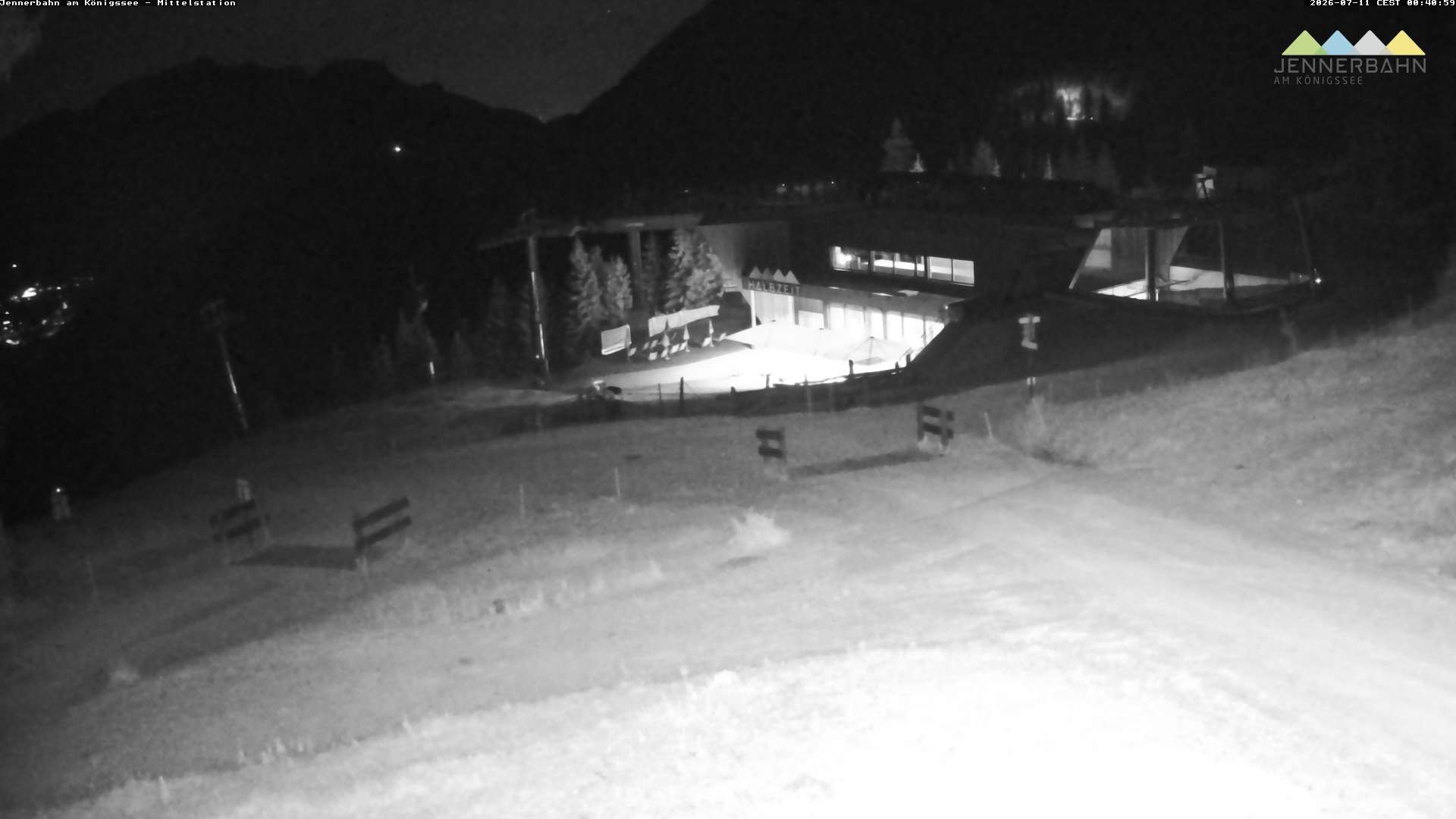 Archived image Webcam Lake Königssee: Jenner Mountain Mid Station
