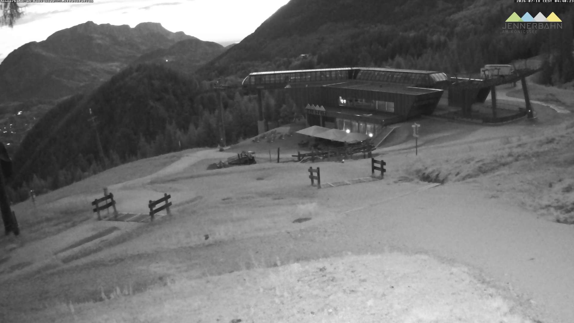 Archiv Foto Webcam Königssee: Jennerbahn Mittelstation