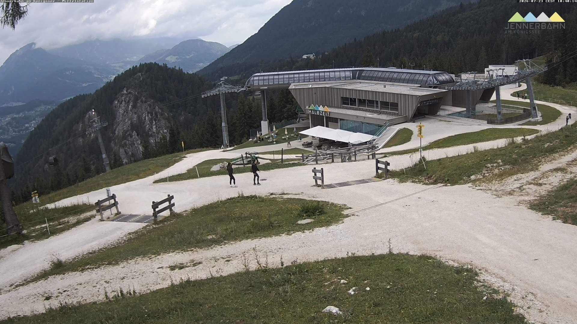 Archiv Foto Webcam Königssee: Jennerbahn Mittelstation
