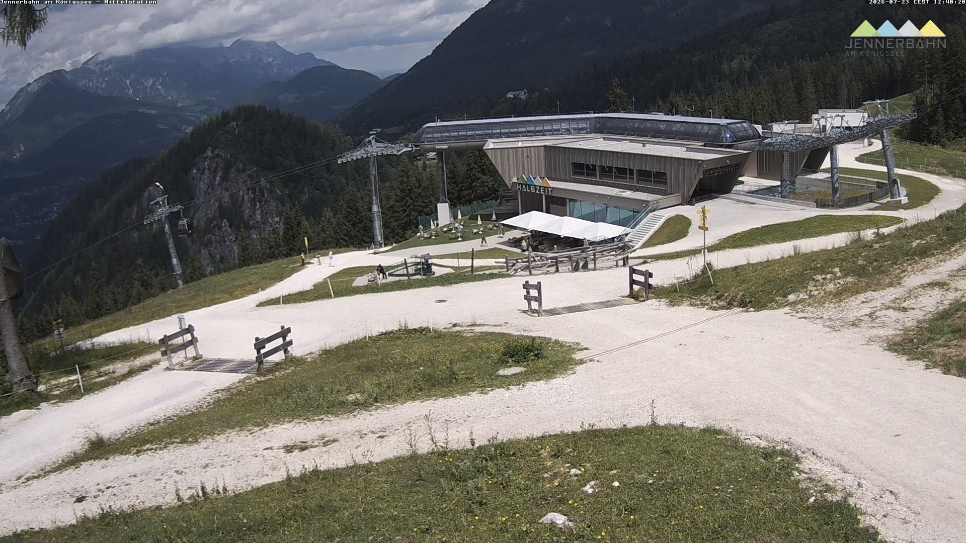 Archiv Foto Webcam Königssee: Jennerbahn Mittelstation