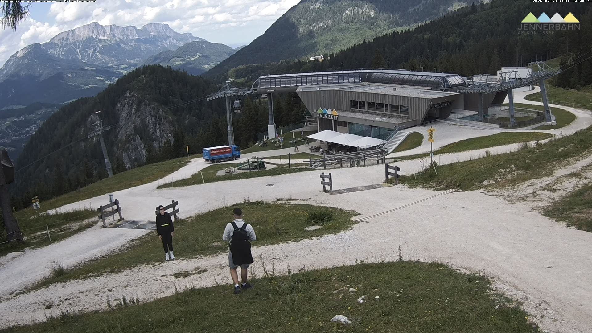 Archiv Foto Webcam Königssee: Jennerbahn Mittelstation