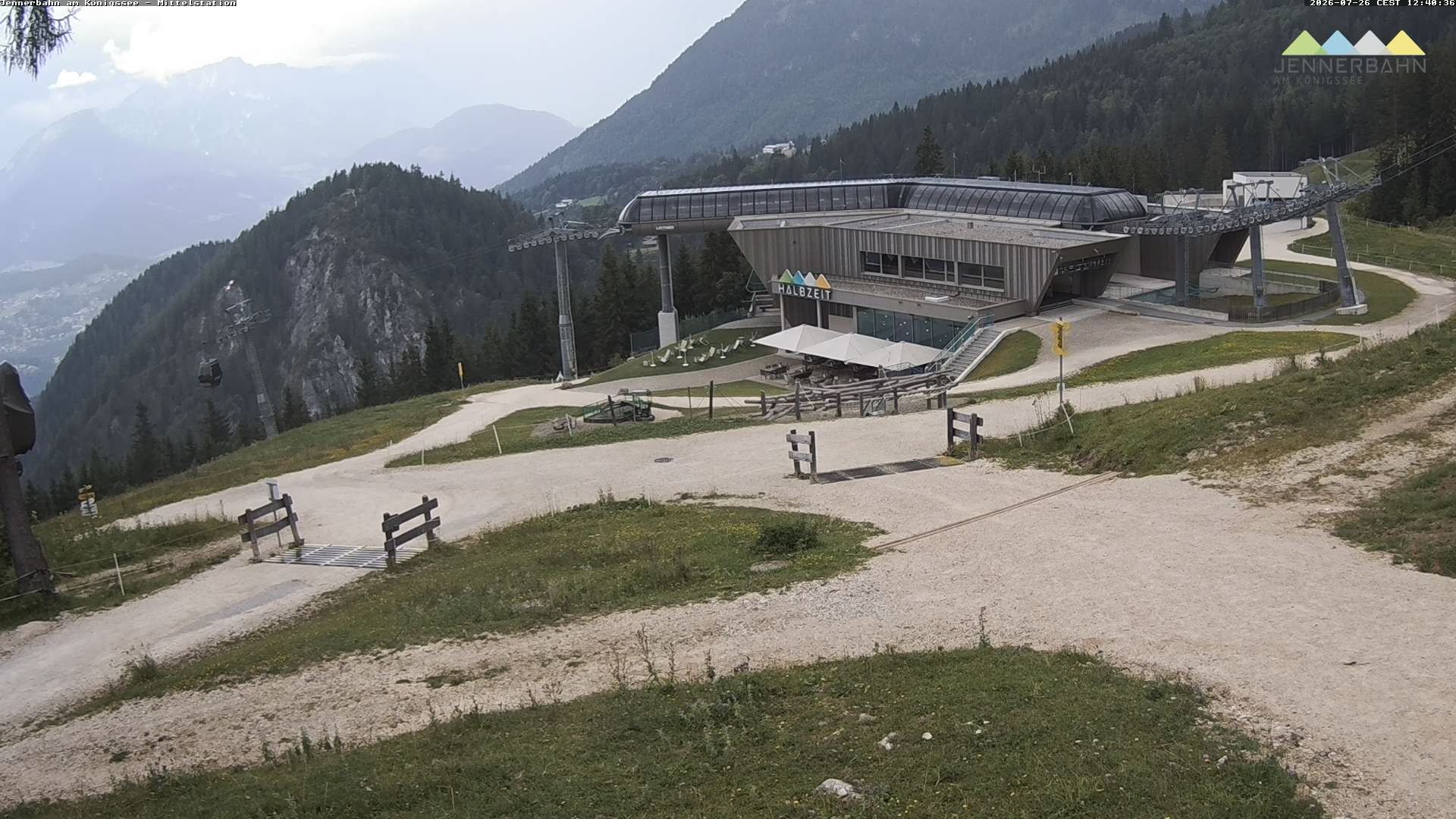 Archiv Foto Webcam Königssee: Jennerbahn Mittelstation