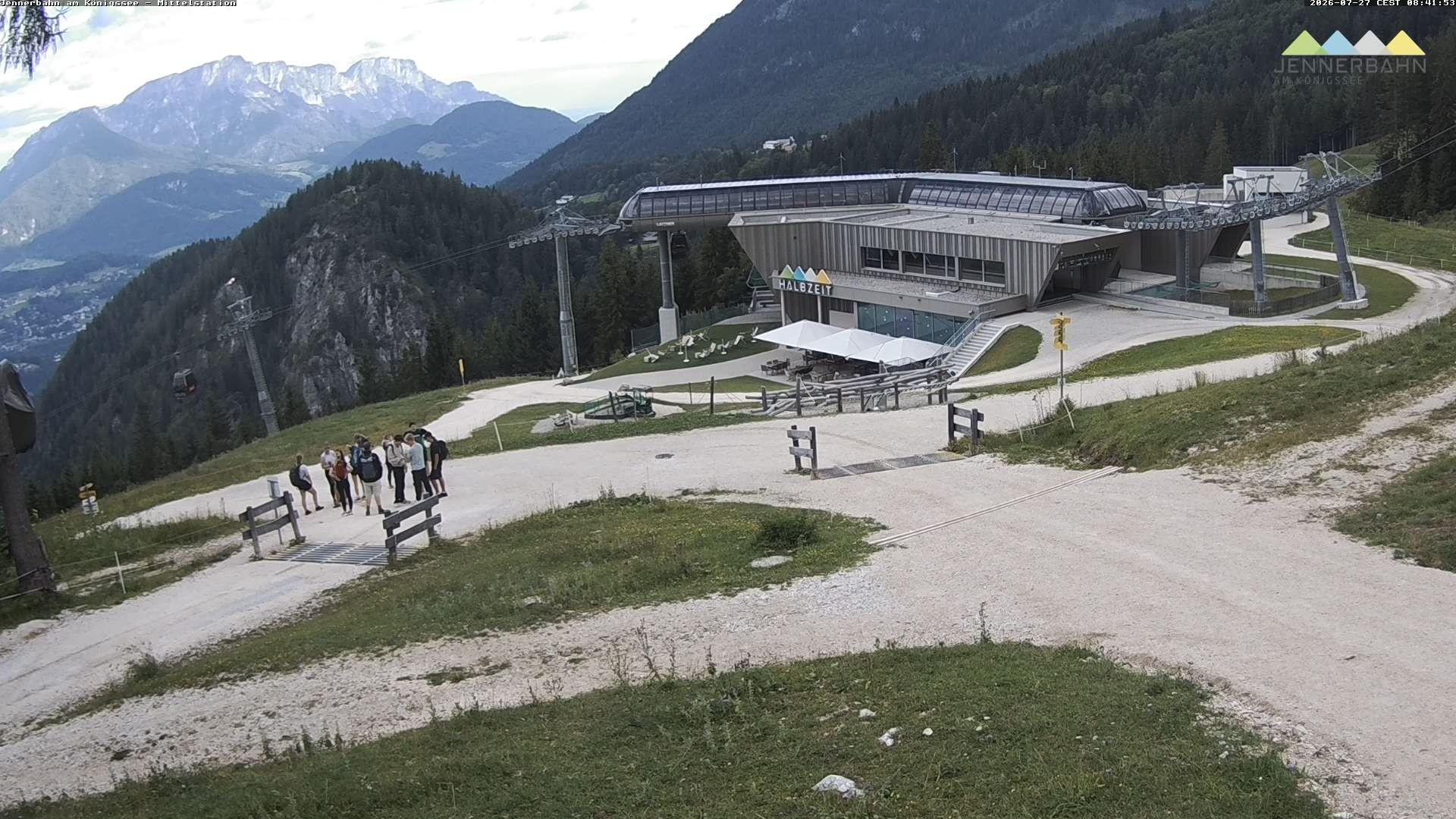 Archiv Foto Webcam Königssee: Jennerbahn Mittelstation
