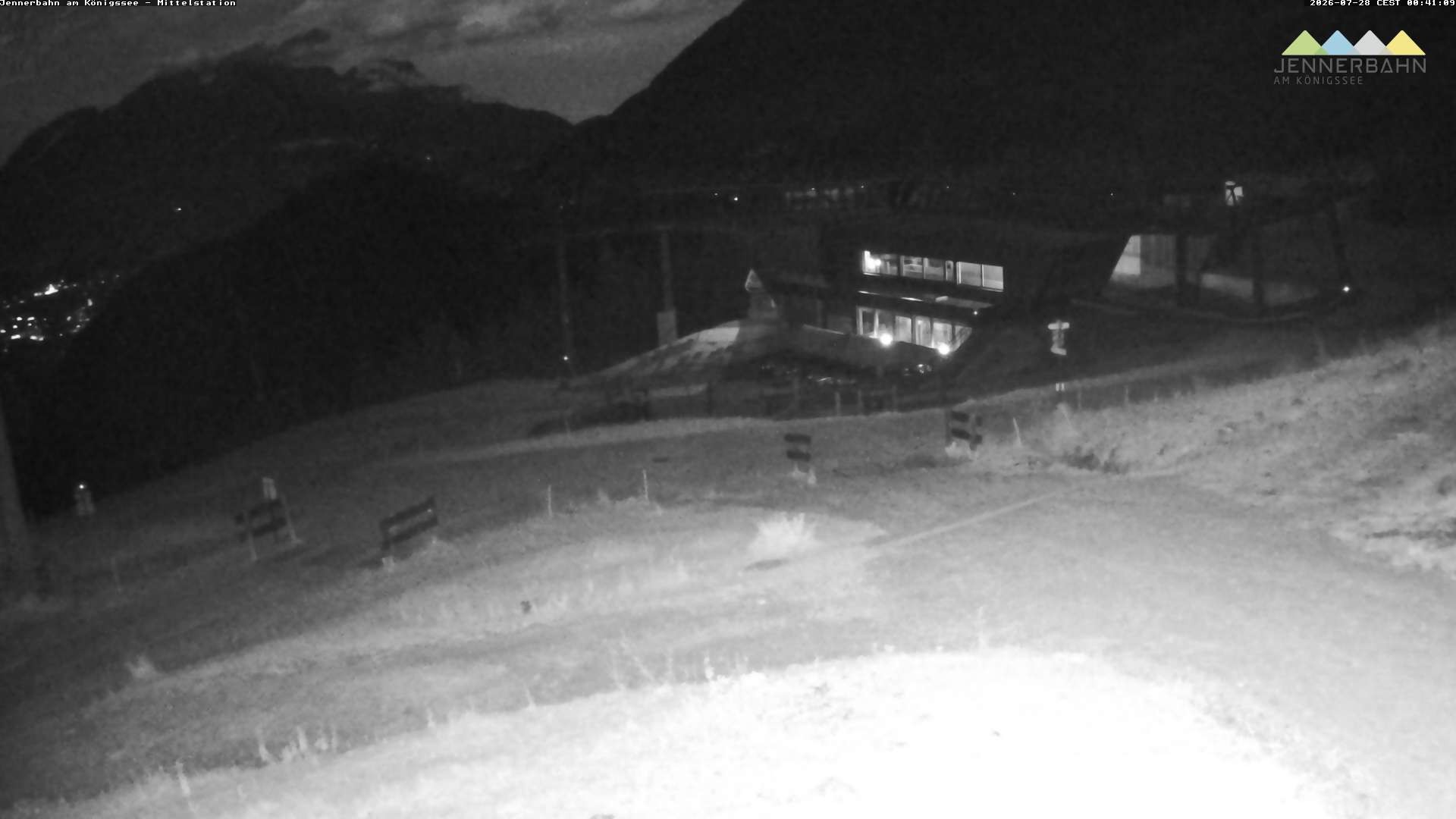 Archived image Webcam Lake Königssee: Jenner Mountain Mid Station