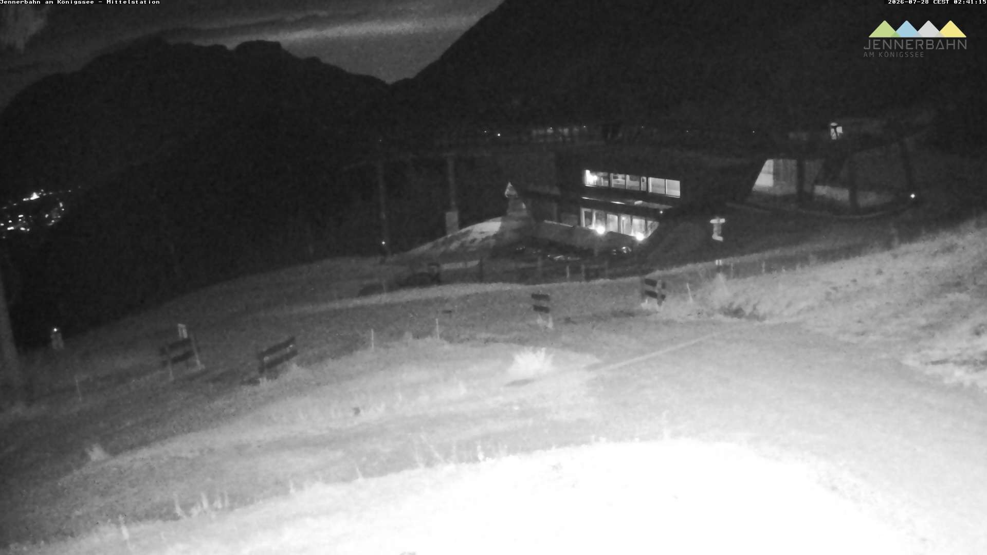 Archived image Webcam Lake Königssee: Jenner Mountain Mid Station