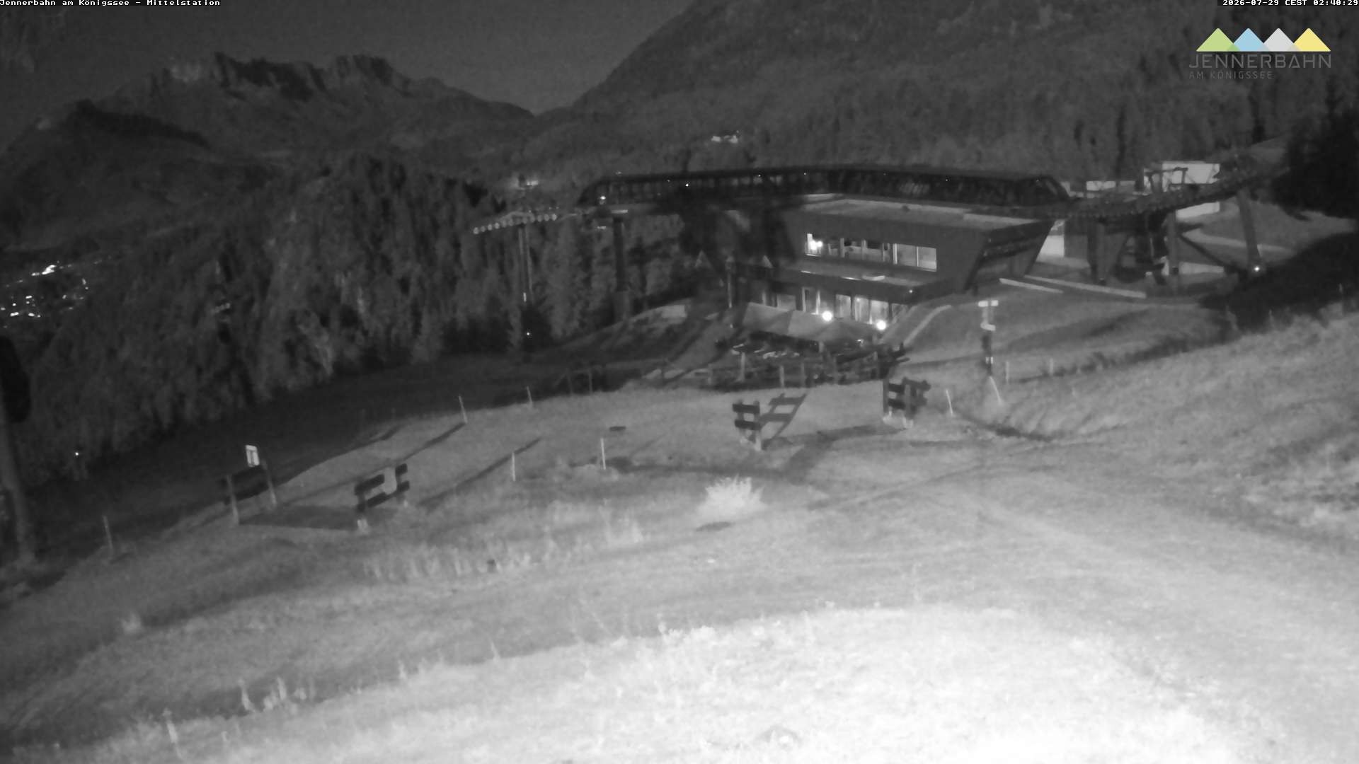 Archiv Foto Webcam Königssee: Jennerbahn Mittelstation