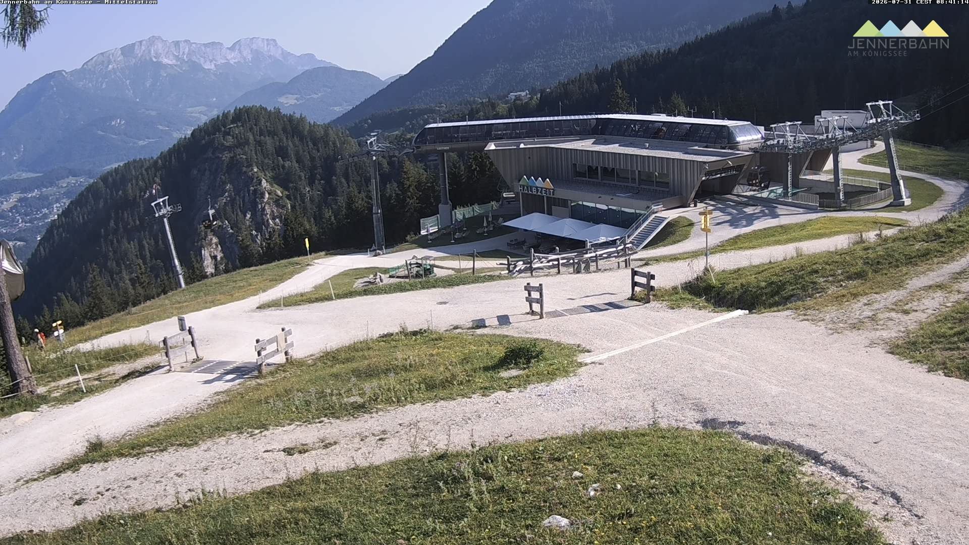 Archiv Foto Webcam Königssee: Jennerbahn Mittelstation