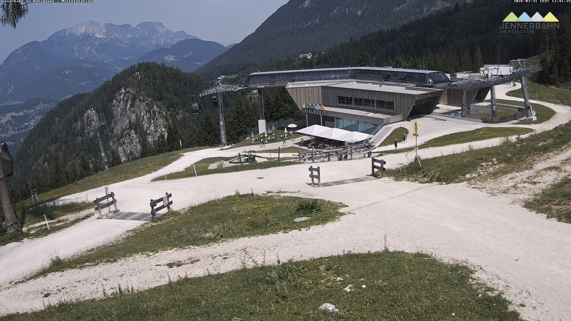 Archiv Foto Webcam Königssee: Jennerbahn Mittelstation