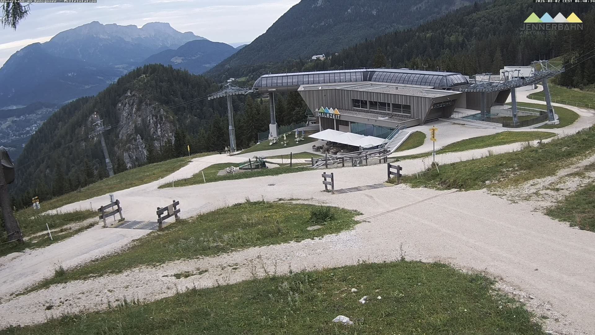 Archiv Foto Webcam Königssee: Jennerbahn Mittelstation