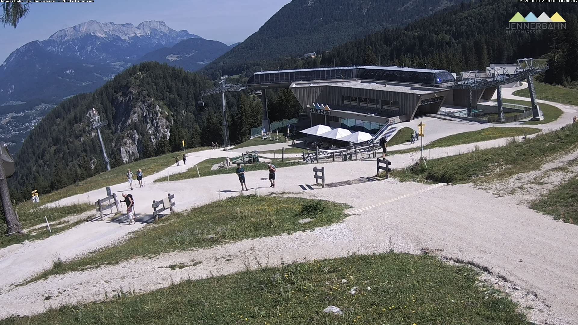 Archiv Foto Webcam Königssee: Jennerbahn Mittelstation
