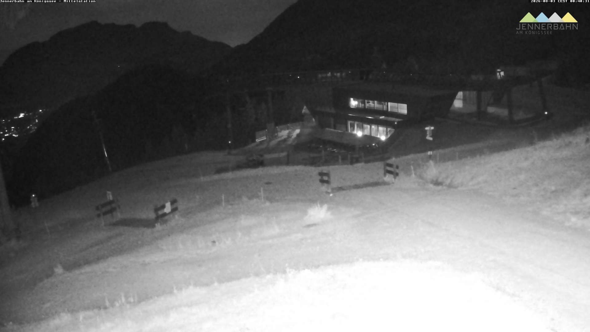 Archived image Webcam Lake Königssee: Jenner Mountain Mid Station