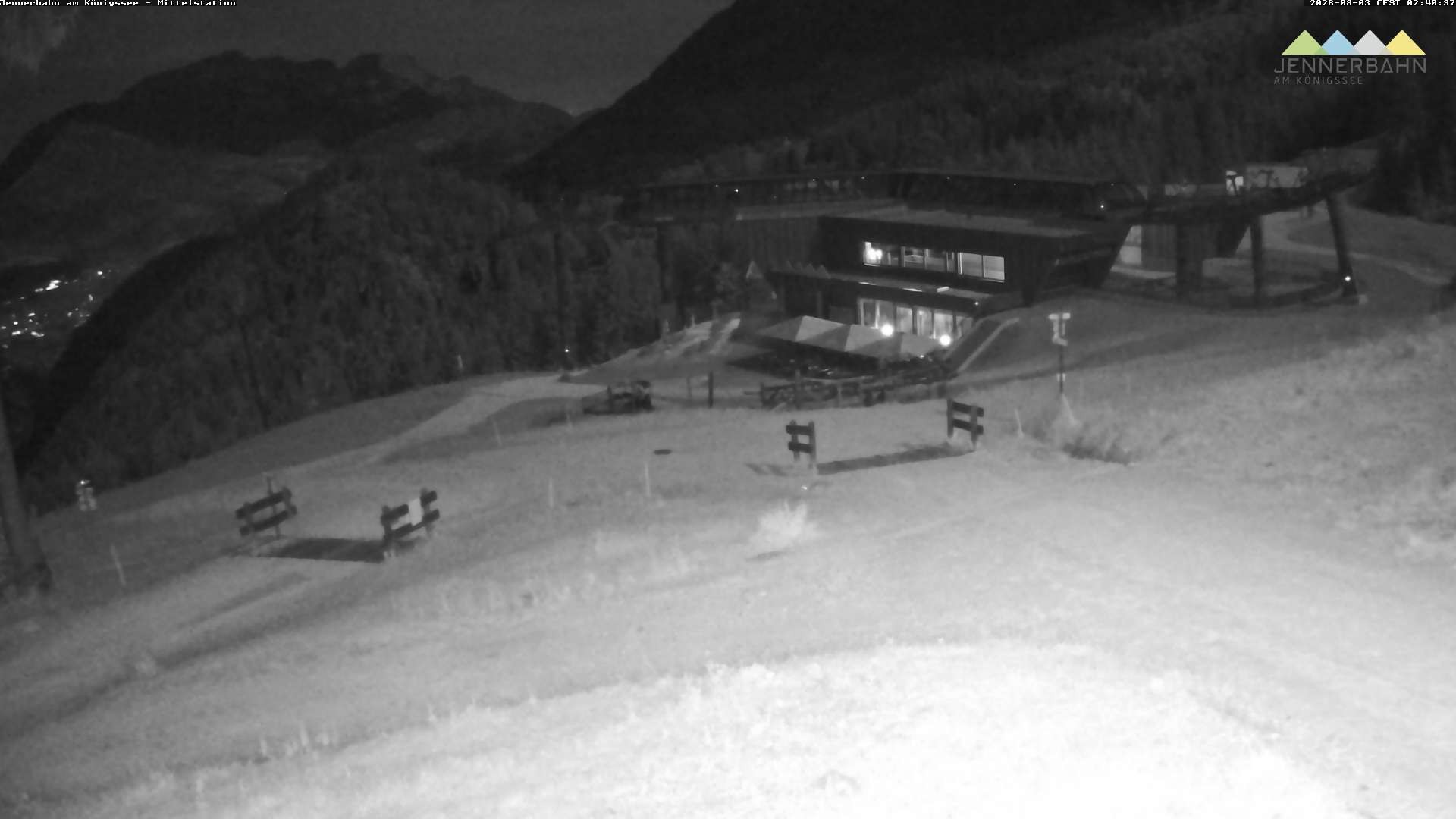 Archived image Webcam Lake Königssee: Jenner Mountain Mid Station